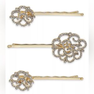NWT INC International Concepts International Concepts Gold Tone Pavé Hair Pins